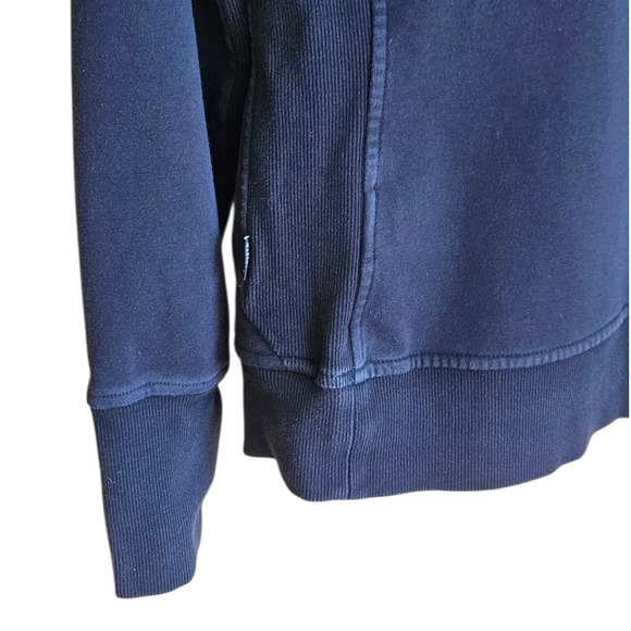 Athleta Sweatshirt Longer Length Pockets Stretchy Black Women's Size Large - Picture 9 of 9